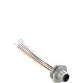 Pizzato VF CNM8PM M12 metallic male wired connector, 8 poles, for PG 13,5 threads