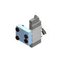 Dopag 1009627 Solenoid valve plate for plug 4 pole M8x1