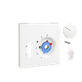 Alre JZ-037.410 Cover set for room thermostat RTBSU, 70×70 for JUNG LS, pearl white (RAL 1013) gloss