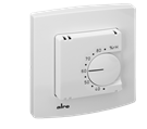 Alre FHY 101.060#21 Room hygrostat, flush-mounted, 24V AC to 230V AC, 35…85% rH, two-way contact, alre frame, cover 50x50mm, pure white, gloss