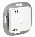 Alre FETR 101.700#07 Underfloor temperature controller with remote sensor, flush-mounted, 10-60…°C, cover 50x50mm, pure white, gloss, internal setting