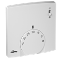 Alre RTBSB-201.065 Room thermostat, surface-mounted super flat, 5…30…°C, 230V AC, 2(1)A, two-way contact, heating/cooling switch