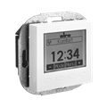 Alre FTRFUd210.123#56 Wireless room temperature sensor with timer, flush-mounted, cover 55x55mm, pure white, matt