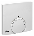 Alre KTRTB-211.108/03 Room thermostat, heating/cooling, surface-mounted super flat, 230V AC, silent (Triac), traffic white