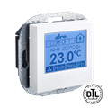 Alre KTRBUu217.456#55 BACnet room controller, flush-mounted, 230V AC, cover 55x55mm, pure white, gloss