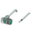 Pepperl+Fuchs V1-W-A2-22M-PUR-ABG0 Female cordset single-ended M12 straight A-coded, LED 4-pin, PUR cable grey, shielded