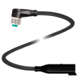 Pepperl+Fuchs V15-W-BK0,5M-PUR-O1-DT4P-G