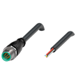 Pepperl+Fuchs V19S-G-BK2M-PUR-U Male cordset single-ended M12 straight A-coded, 8-pin, PUR cable black, UL approved