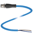 Pepperl+Fuchs V1S-G-N-1M-PUR-Y203909 Cable connector, M12, 2-pin, NAMUR, PUR cable