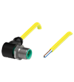 Pepperl+Fuchs V1S-W-YE2M-PVC-U Male cordset single-ended M12 angled A-coded, 4-pin, PVC cable yellow, UL approved