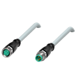 Pepperl+Fuchs V3-GM-5,5M-PUR-V3-GM Cordset M8 socket straight to M8 plug straight A-coded, 3-pin, PUR cable grey