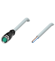 Pepperl+Fuchs V31-GM-100M-PVC Female cordset single-ended M8 straight A-coded, 4-pin, PVC cable grey