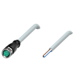 Pepperl+Fuchs V31-GM-20M-PUR Female cordset single-ended M8 straight A-coded, 4-pin, PUR cable grey