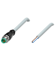 Pepperl+Fuchs V31S-GM-2M-PUR Male cordset single-ended M8 straight A-coded, 4-pin, PUR cable grey
