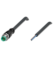 Pepperl+Fuchs V3S-GM-BK5M-PVC-U Male cordset single-ended M8 straight A-coded, 3-pin, PVC cable black, UL approved
