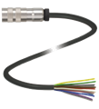 Pepperl+Fuchs 42312A-05M-12P-SCS Single-ended female cordset, M16, 12-pin, PVC cable, 12-wire
