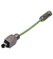 Pepperl+Fuchs ICZ-AIDA2-V45-0,2M-PUR-V1D-G Connecting cable RJ-45 to M12 D-coded