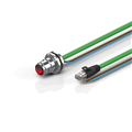 Beckhoff ZK7624-BU00-Axxx B17, ENP cable, PUR, 4 x 15 mm² + (1 x 4 x AWG22), drag chain suitable, key 2 (user-defined voltage)