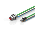 Beckhoff ZK7624-AO00-Axxx B17, ENP cable, PUR, 4 x 15 mm² + (1 x 4 x AWG22), drag chain suitable, key 2 (user-defined voltage)