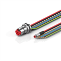 Beckhoff ZK7314-BZ00-0xxx B23, ECP cable, PUR, 5 G 40 mm² + (1 x 4 x AWG22), drag chain suitable, key 1 (2 x 24 V DC + PE)