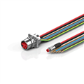 Beckhoff ZK7314-AS00-0xxx B23, ECP cable, PUR, 5 G 40 mm² + (1 x 4 x AWG22), drag chain suitable, key 1 (2 x 24 V DC + PE)