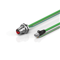 Beckhoff ZK7210-BO00-Axxx B17, ENP cable, PUR, 3 G 25 mm² + (1 x 4 x AWG22), drag chain suitable, key 1 (24 V DC)