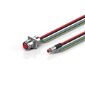 Beckhoff ZK7208-AS00-0xxx B17, ECP cable, PUR, 5 G 15 mm² + (1 x 4 x AWG22), drag chain suitable, key 1 (2 x 24 V DC + PE)