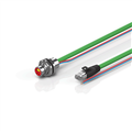 Beckhoff ZK7102-AD00-Axxx B12, ENP cable, PUR, 2 x 075 mm² + (1 x 4 x AWG22), drag chain suitable, key 1 (24 V DC)