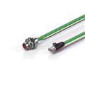 Beckhoff ZK7102-AC00-Axxx B12, ENP cable, PUR, 2 x 075 mm² + (1 x 4 x AWG22), drag chain suitable, key 1 (24 V DC)
